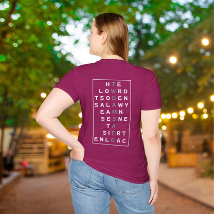 The World Doesn't Always Make Sense at First Glance Adult T-shirt