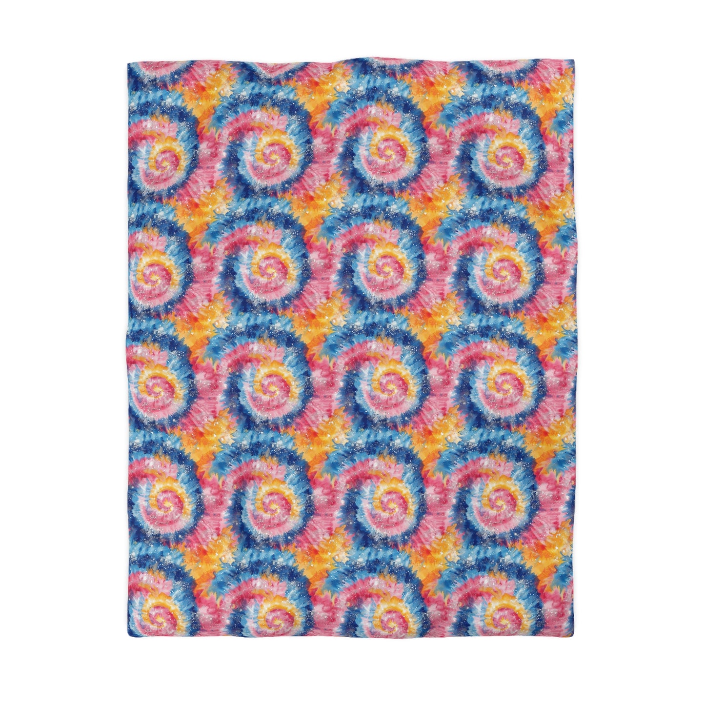 Retro Vortex Microfiber Duvet Cover