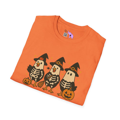 Chick or Treat (Skeleton Chicks) Adult T-shirt