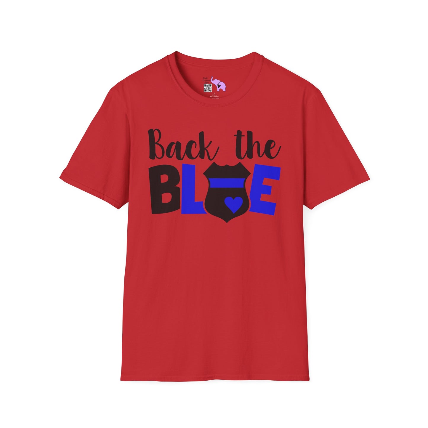 Back The Blue (Badge) Adult T-shirt