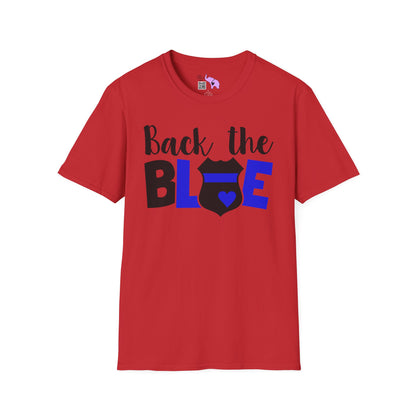 Back The Blue (Badge) Adult T-shirt