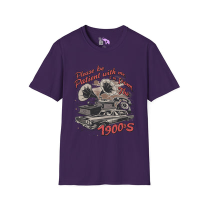 Please Be Patient With Me I'm From The 1900's (Classic Car, gramophone) Adult T-shirt