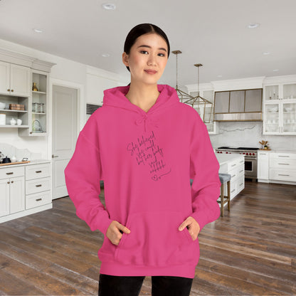 She Believed She Could But Her Body Said Nahhh Blend™ Hooded Sweatshirt