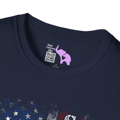 Semper Fi American Flag Adult T-Shirt