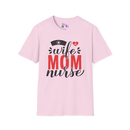 Wife Mom Nurse Adult T-shirt