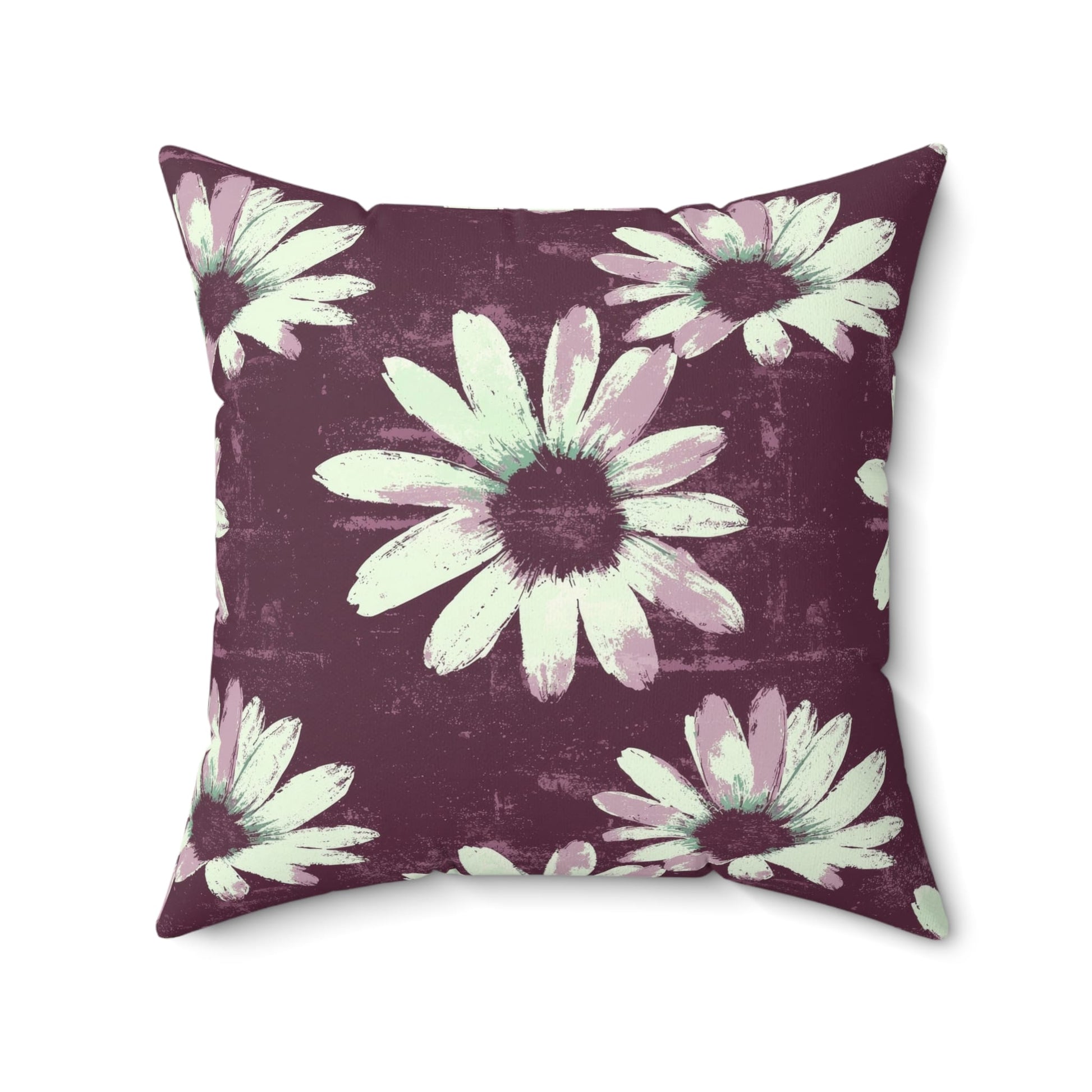 Purple Tide Petals Throw Pillow