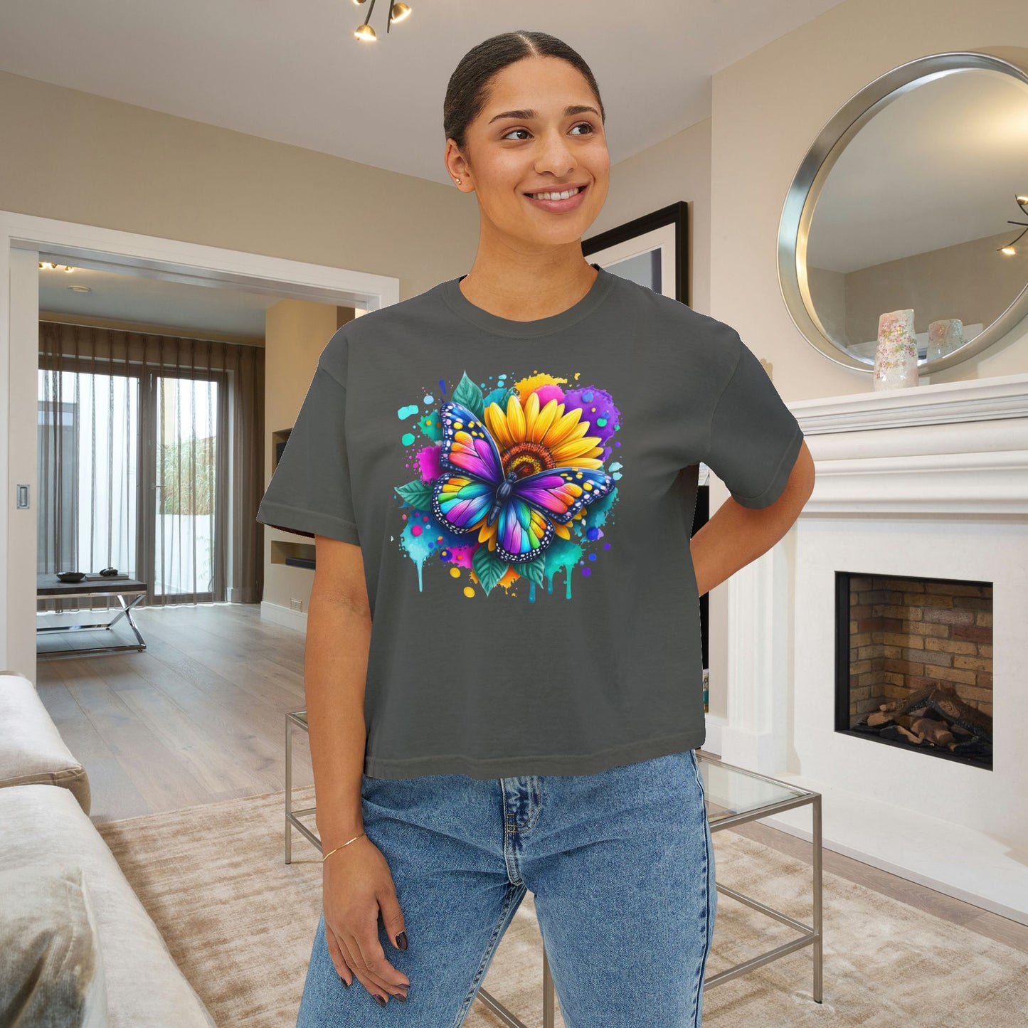 Bloom & Flutter Women's Boxy Tee