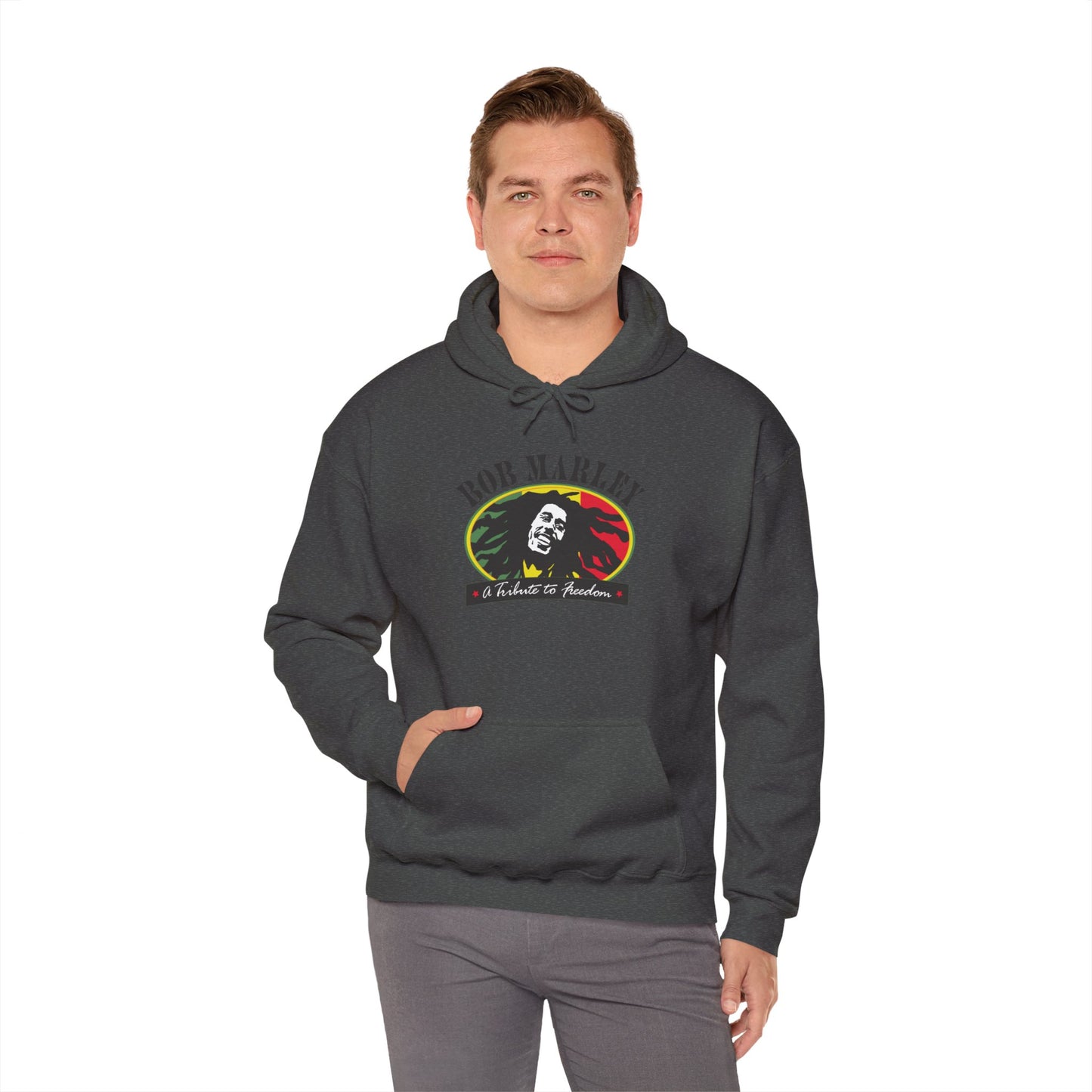 Bob Marley A Tribute To Freedom Adult Heavy Blend™ Hooded Sweatshirt