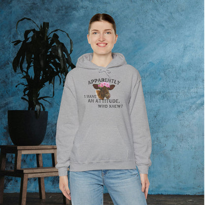 Apparently I Have An Attitude; Who Knew? Heavy Blend™ Hooded Sweatshirt