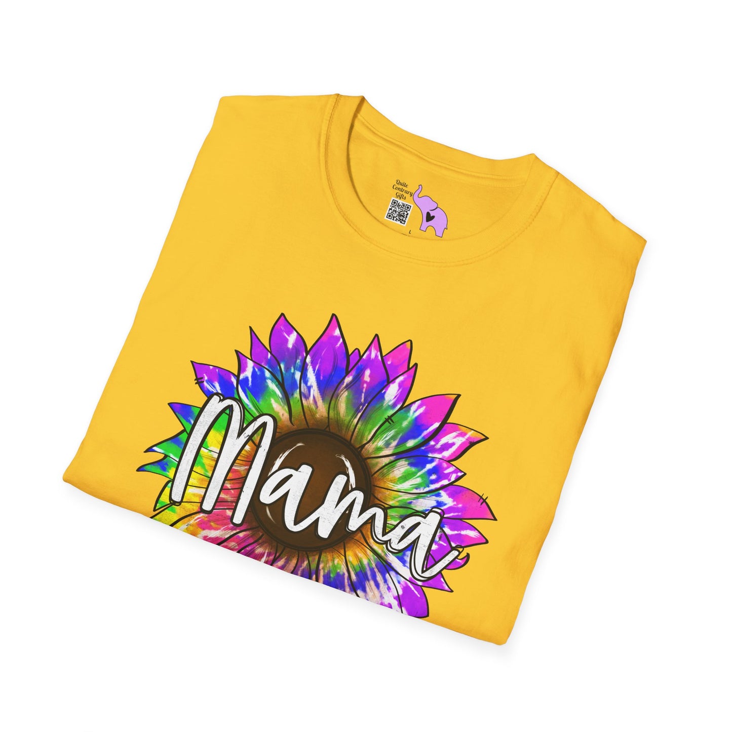 Mama Colorful Sunflower Adult T-shirt
