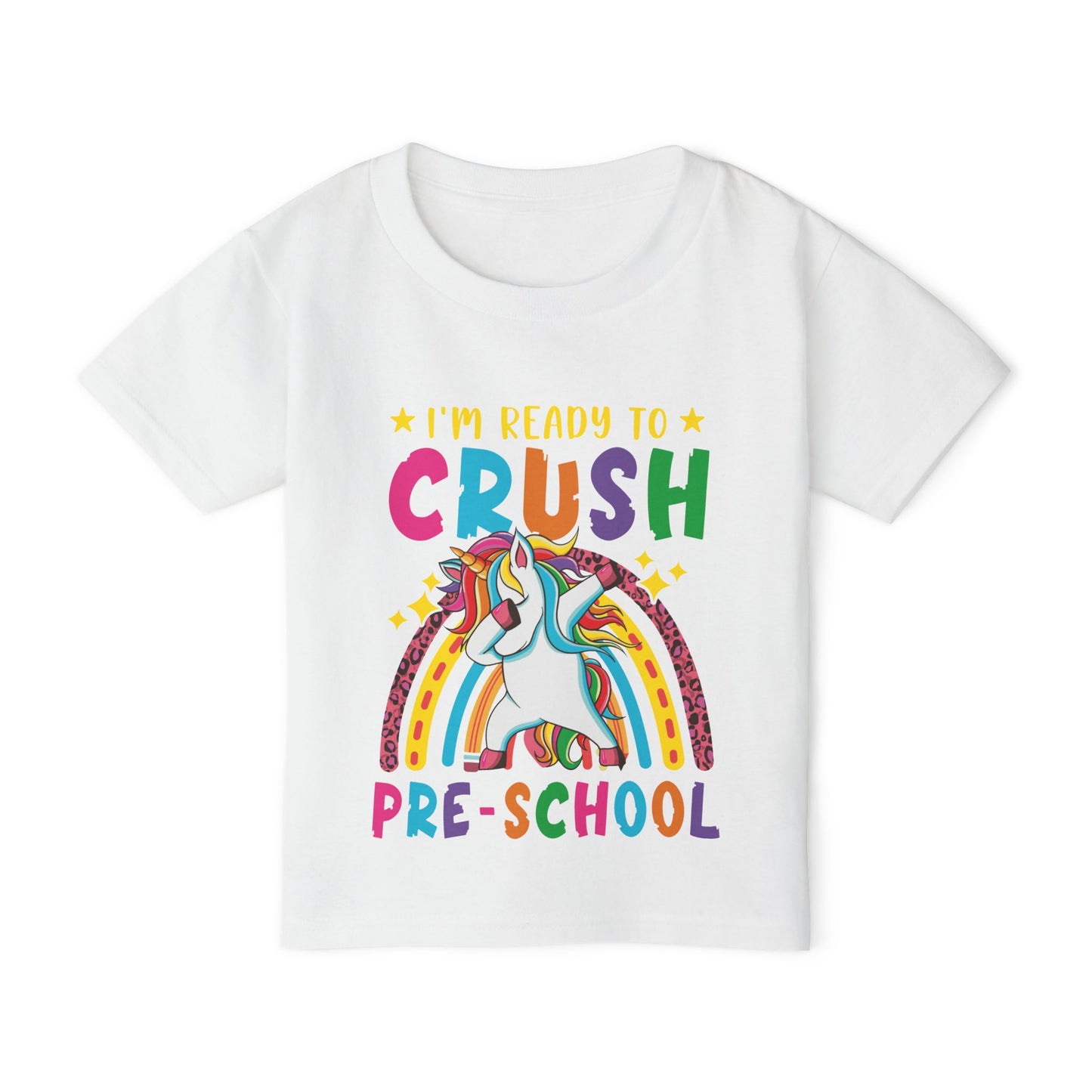 I'm Ready to CRUSH Pre-School Unicorn Heavy Cotton™ Toddler T-shirt