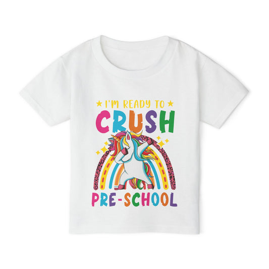 I'm Ready to CRUSH Pre-School Unicorn Heavy Cotton™ Toddler T-shirt