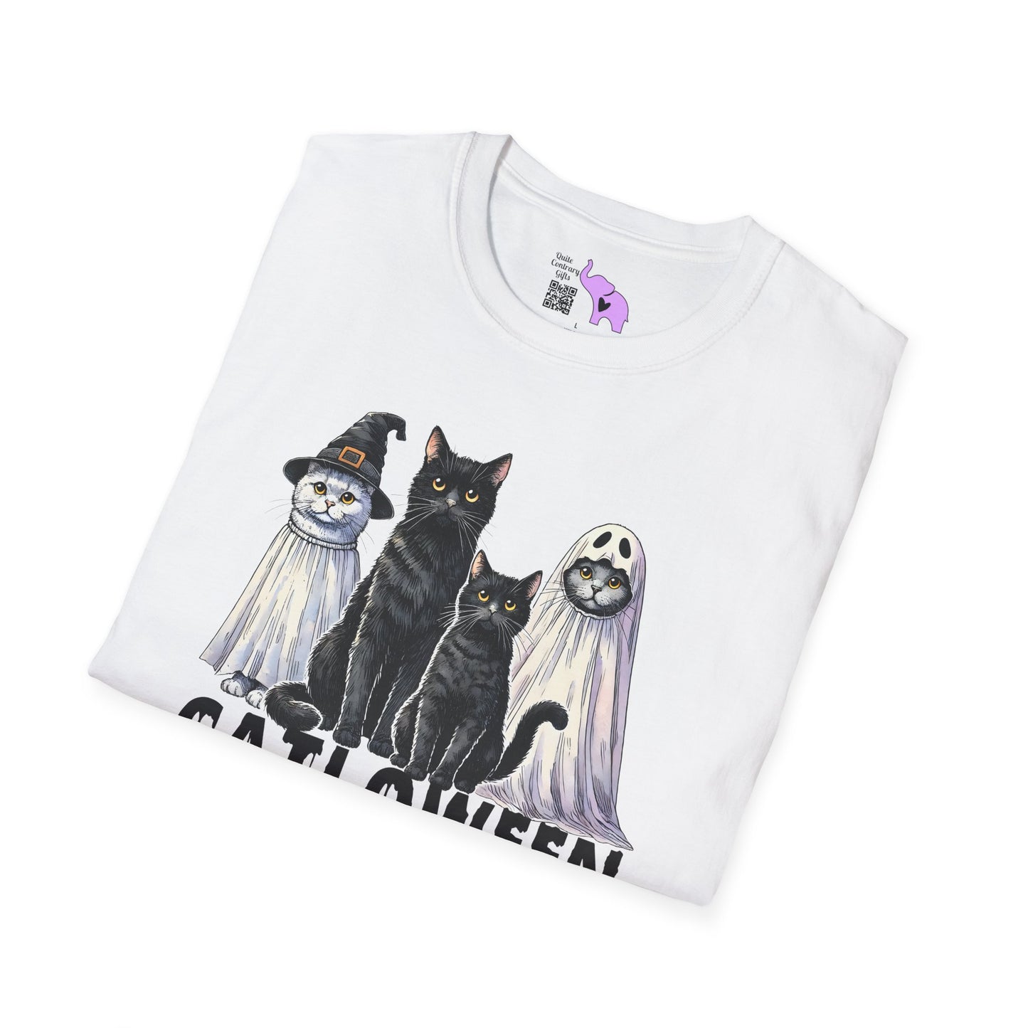 Catloween Adult T-shirt