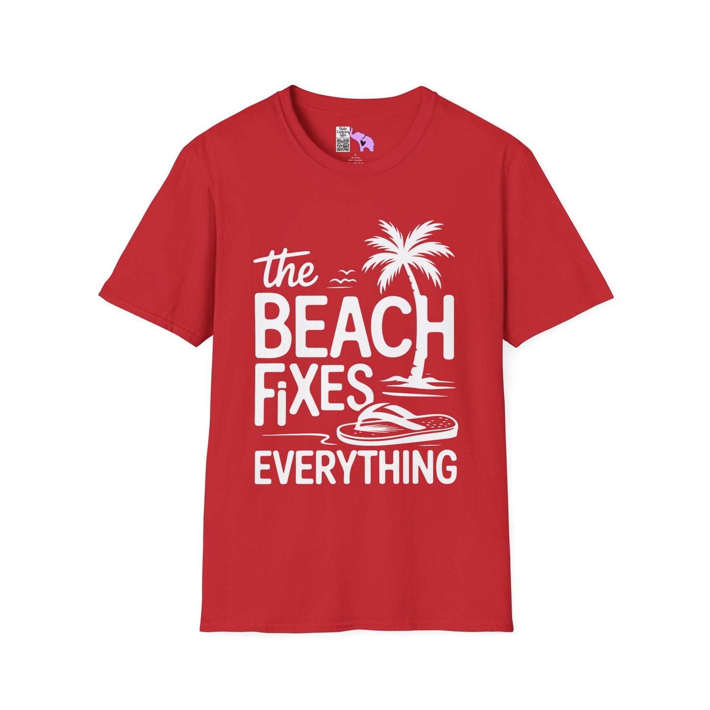 The Beach Fixes Everything Adult T-shirt