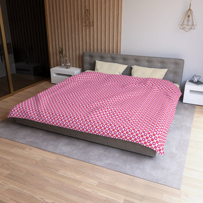 Rosy Star Garden Microfiber Duvet Cover