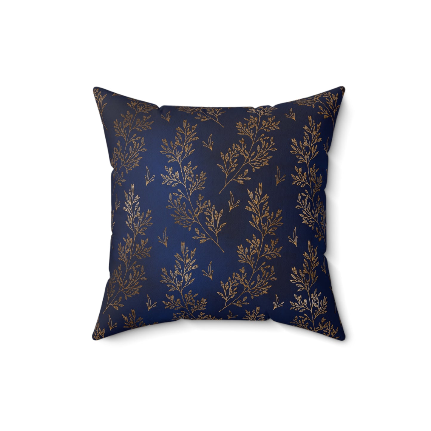 Gilded Twilight Foliage Throw Pillow