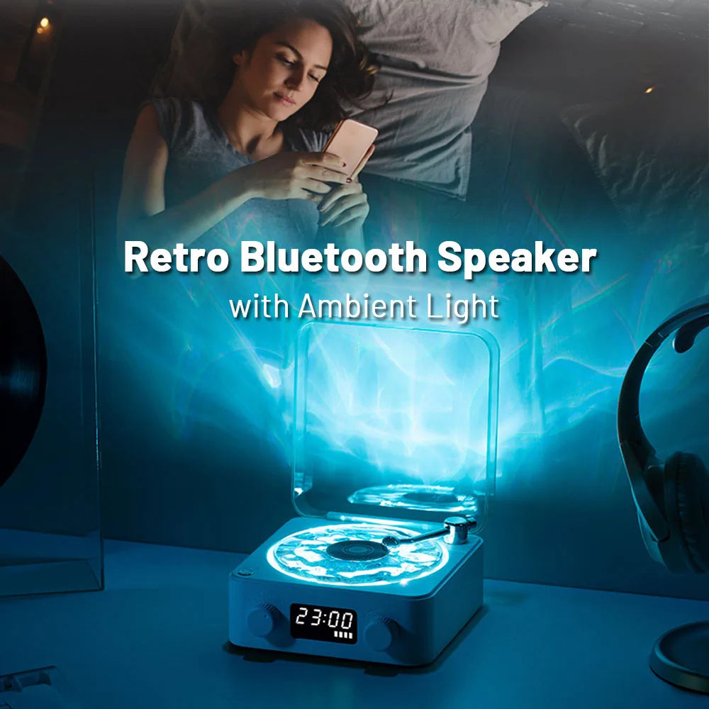 Retro Turntable Bluetooth Wireless Speaker