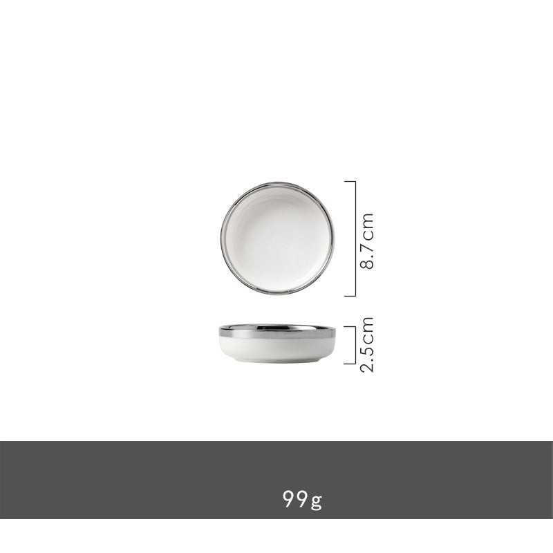 Signature Gold & Silver Trim Dinnerware Set