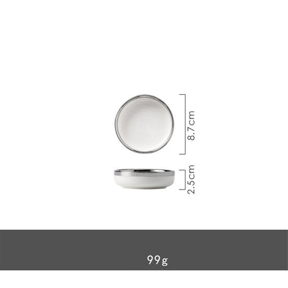 Signature Gold & Silver Trim Dinnerware Set