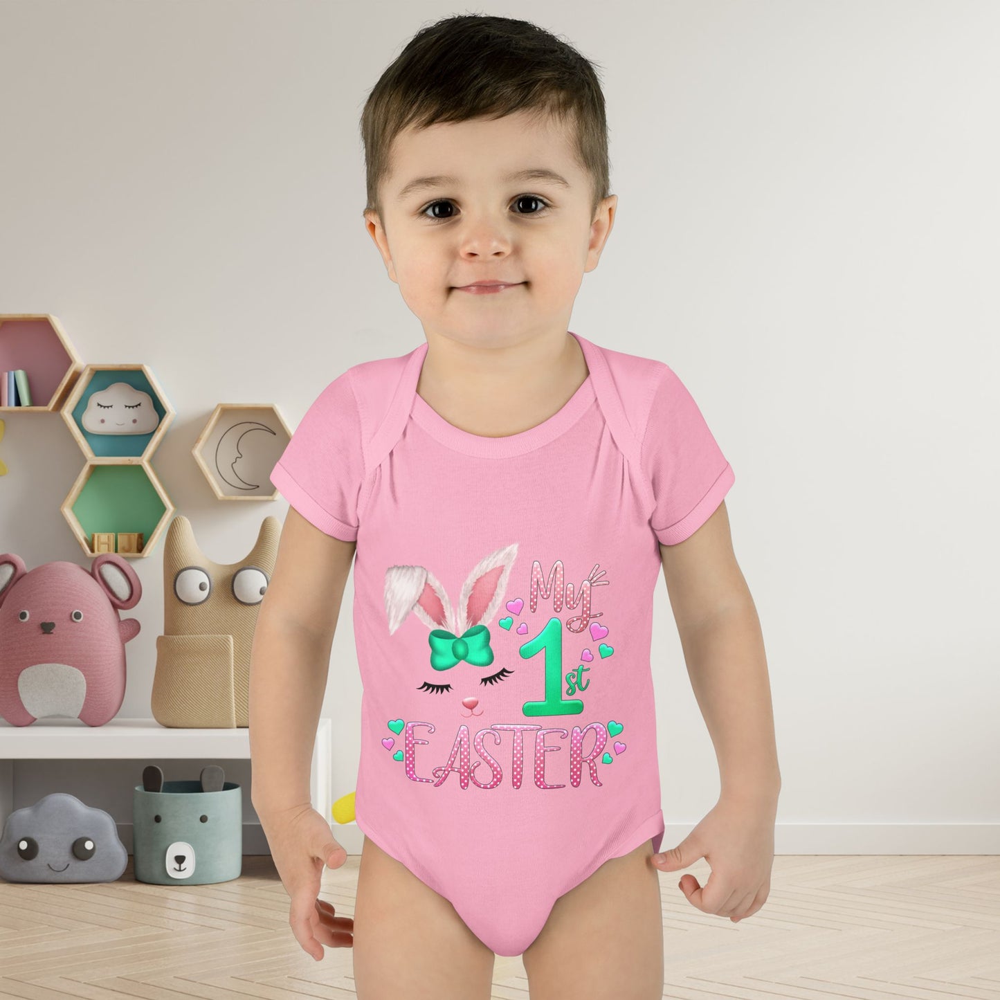 My First Easter Infant Baby Rib Bodysuit