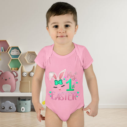 My First Easter Infant Baby Rib Bodysuit