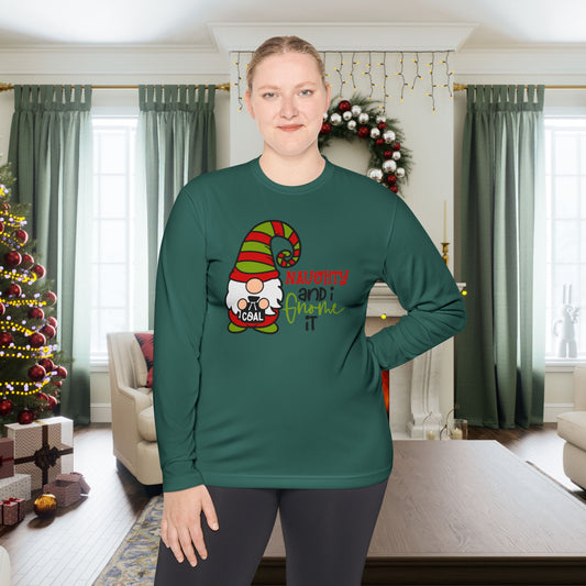 Naughty and I Gnome It Adult Long Sleeve Tee