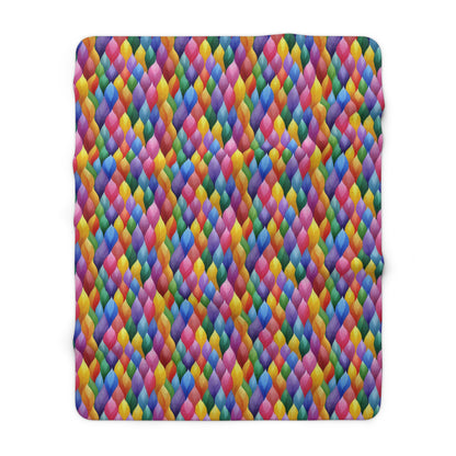 Vivid Vortex Fleece Blanket