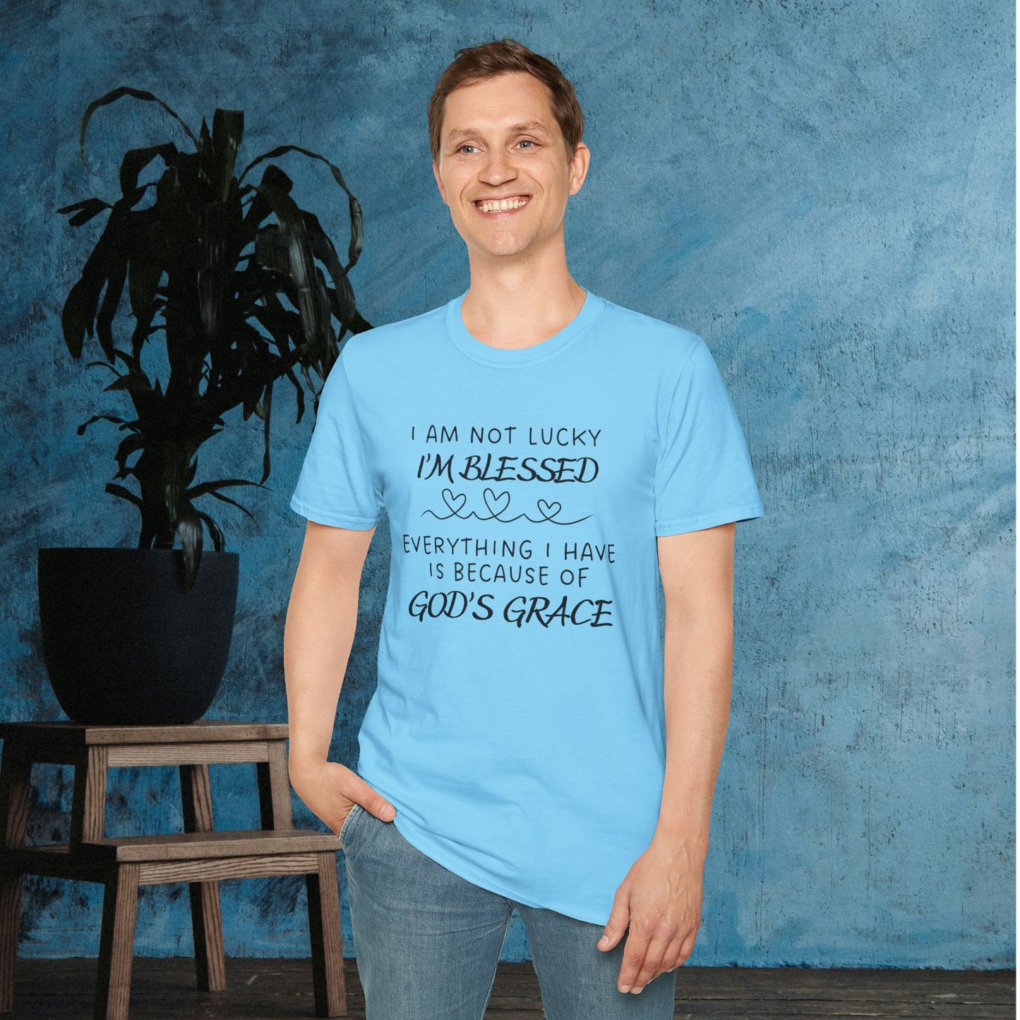 I'm Not Lucky I'm Blessed Adult T-shirt