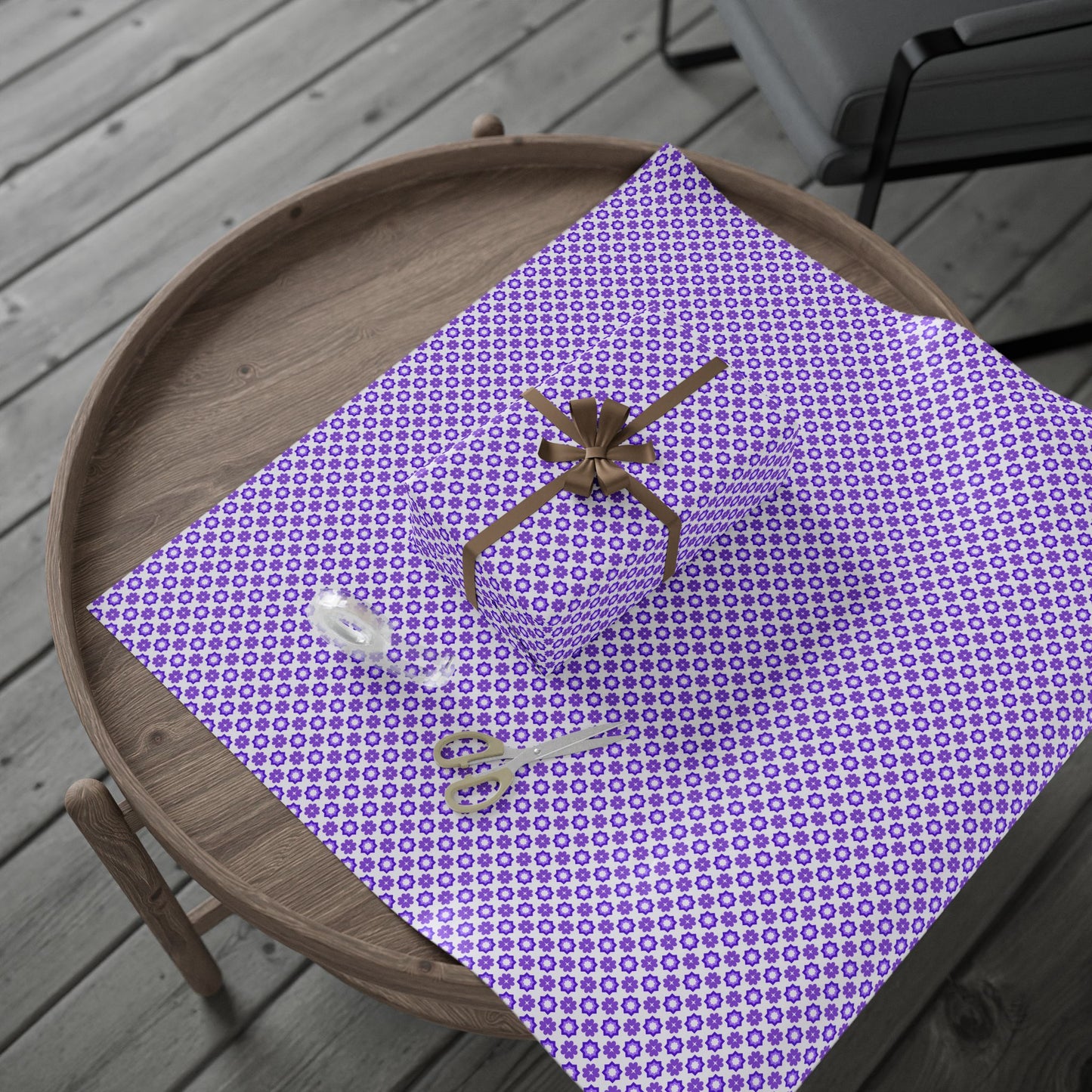 Purple Prism Garden Wrapping Paper
