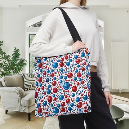 Freedom Dots Canvas Tote Bag