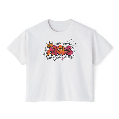 Aries Street Art Women's Boxy Tee