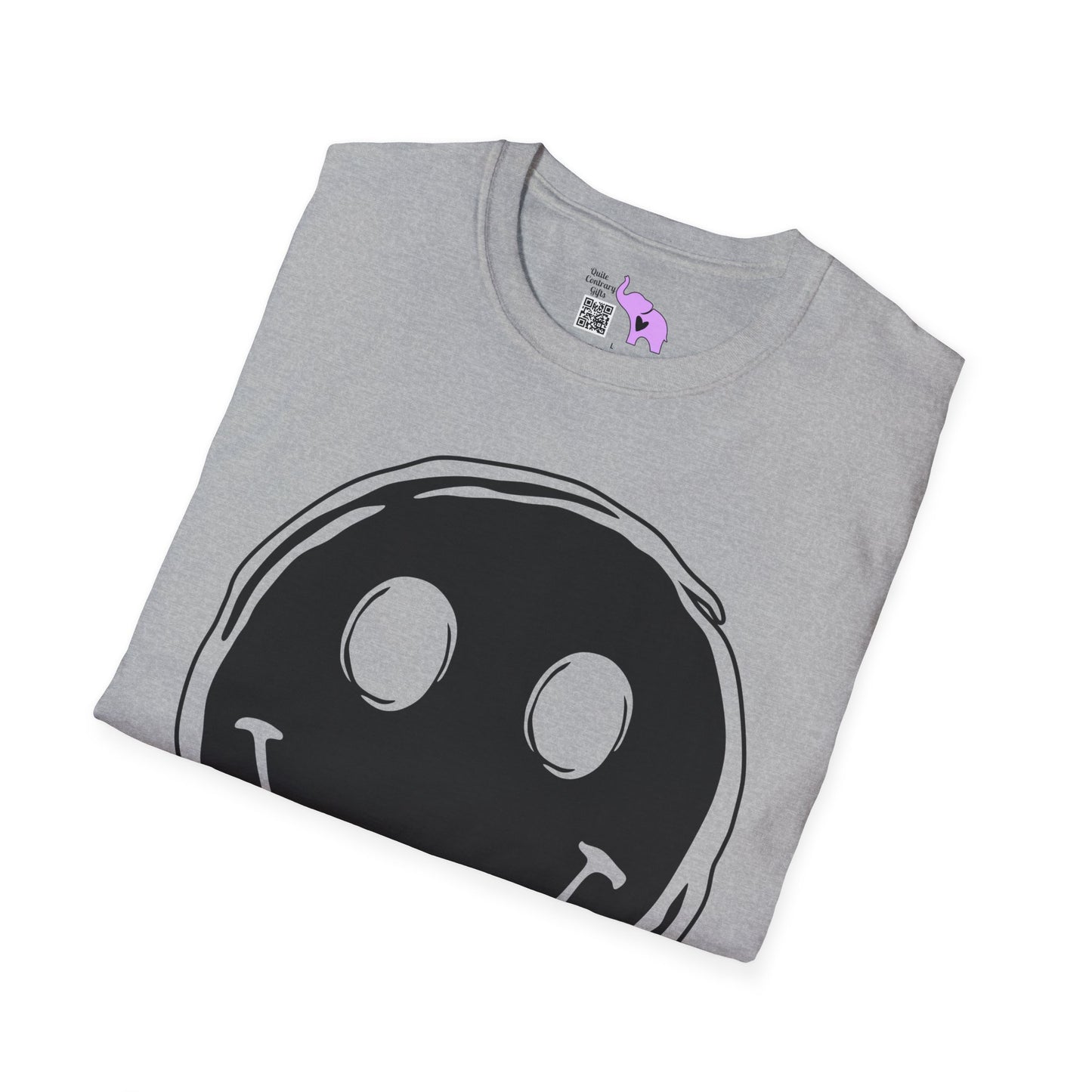 Melty Smiley Face Adult T-shirt
