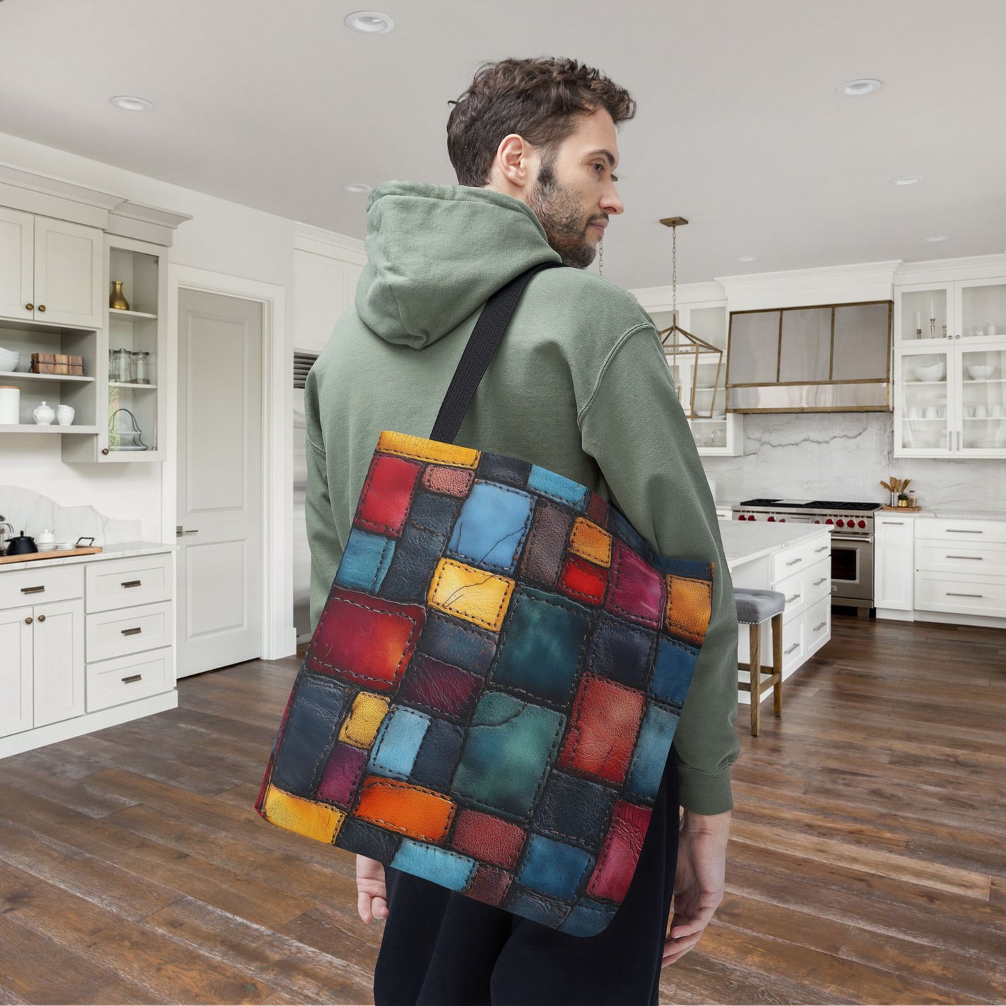 Colorblock Craze Canvas Tote Bag