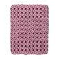 Crimson Pinwheels Fleece Blanket