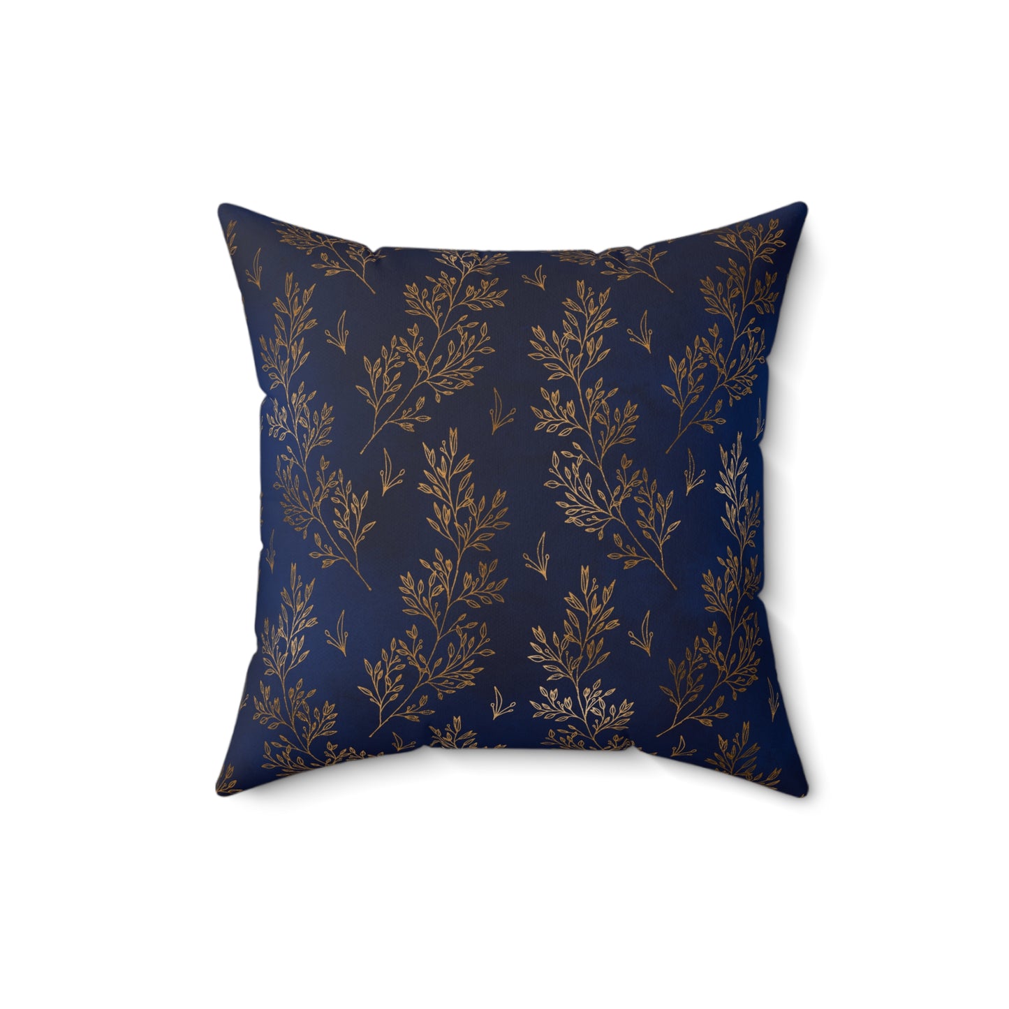 Gilded Twilight Foliage Throw Pillow