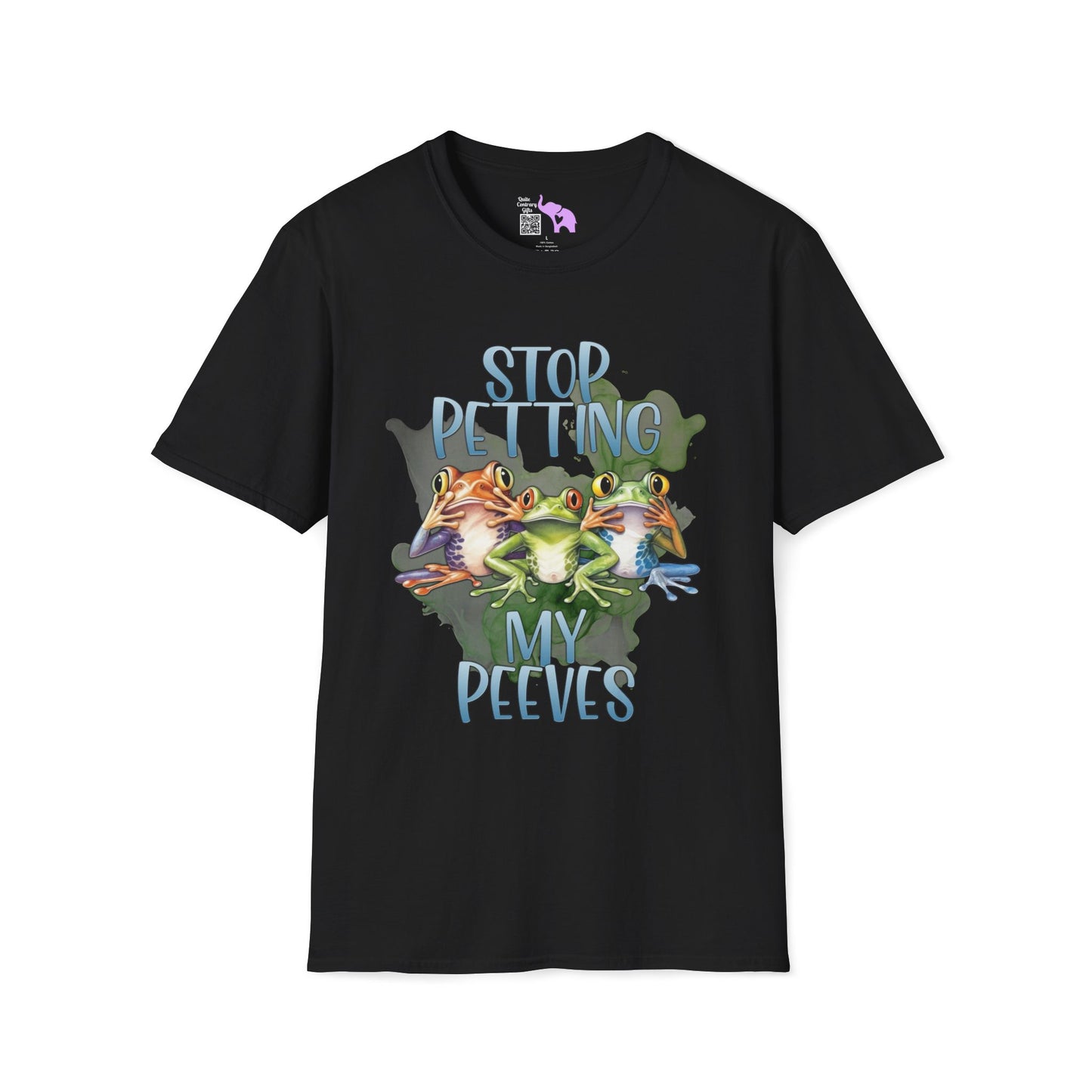 Stop Petting My Peeves (Frogs) Adult T-shirt