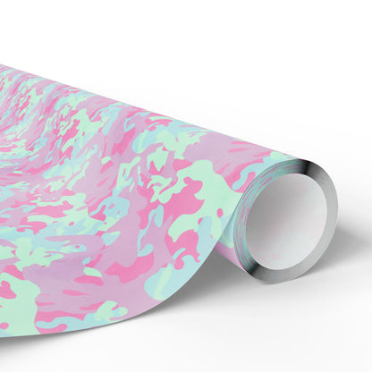 Berry Sorbet Camo Wrapping Paper