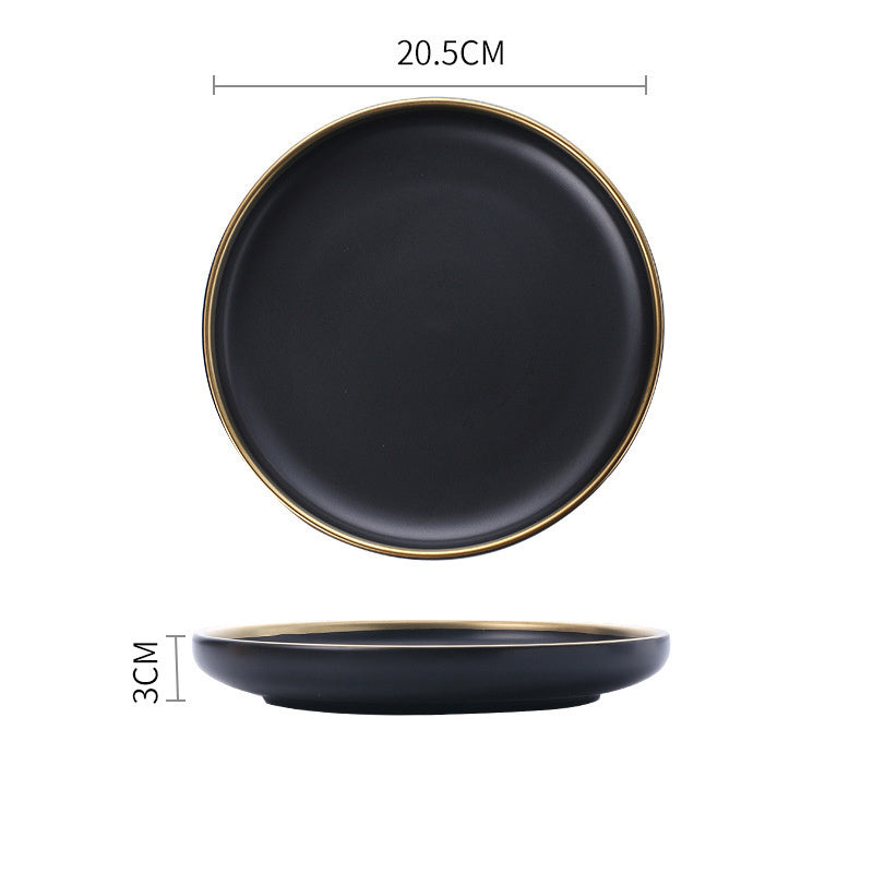 Signature Gold & Silver Trim Dinnerware Set