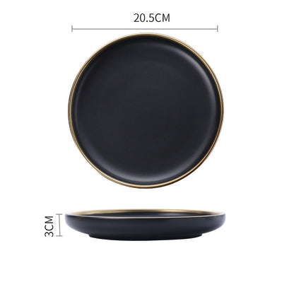 Signature Gold & Silver Trim Dinnerware Set