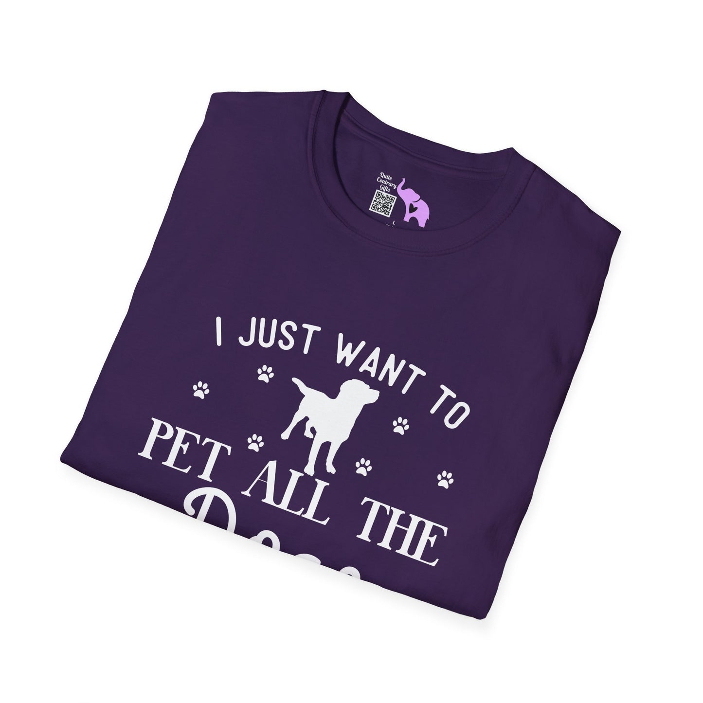 I Just Want To Pet All The Dogs Adult T-shirt