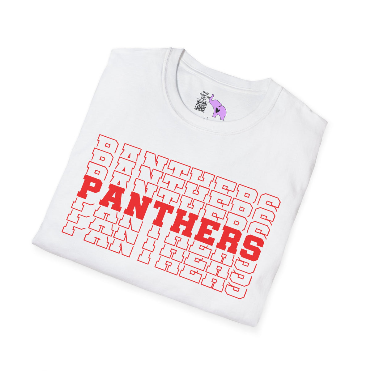Panthers (Stacked) Adult T-shirt