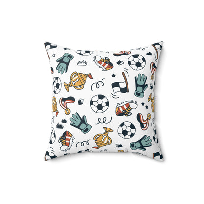 Little Soccer Legends Throw Pillow