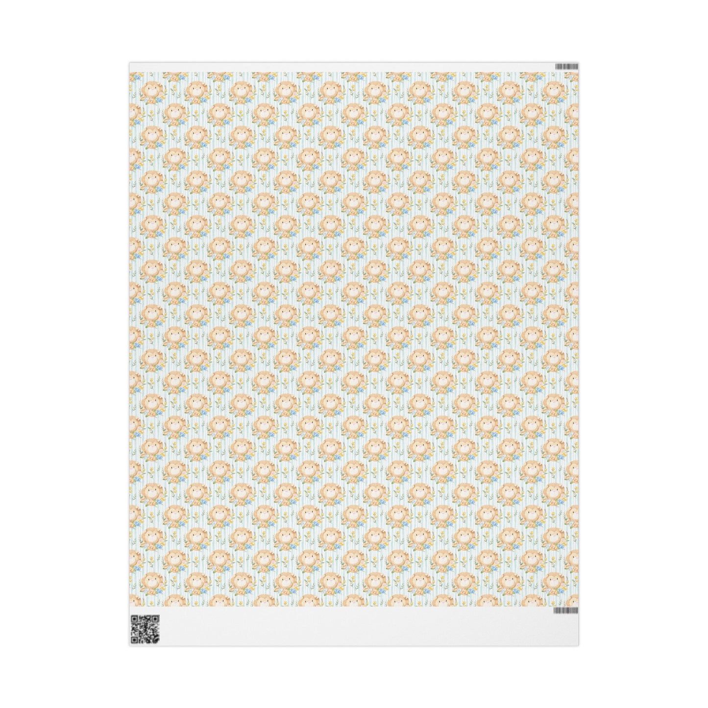 Lions in Bloom Wrapping Paper