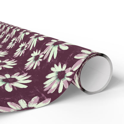 Purple Tide Petals Wrapping Paper