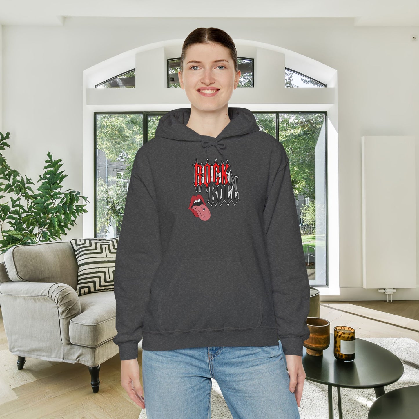 Rock N' Roll Adult Heavy Blend™ Hooded Sweatshirt