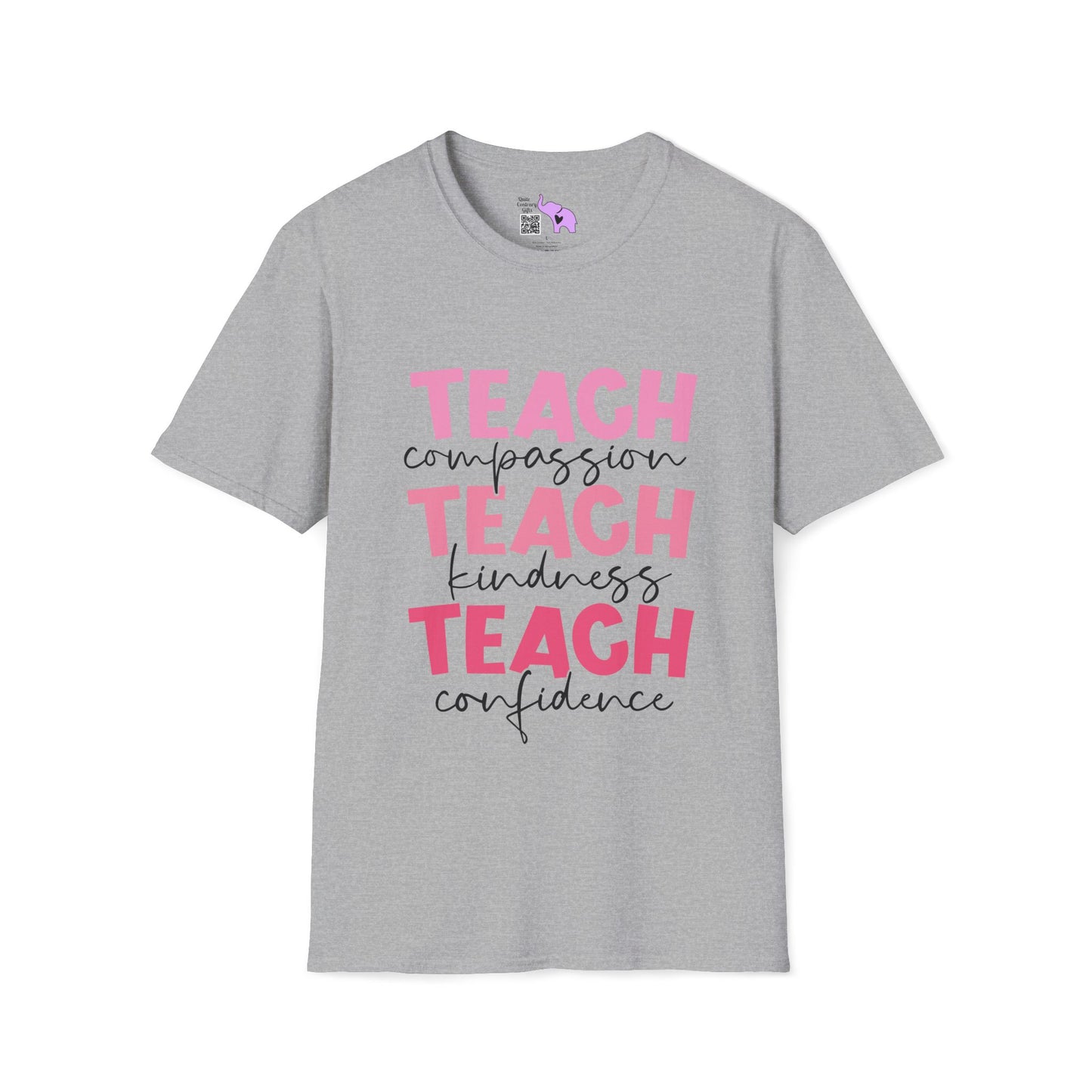 Teach Compassion, Kindness, Confidence Adult T-shirt