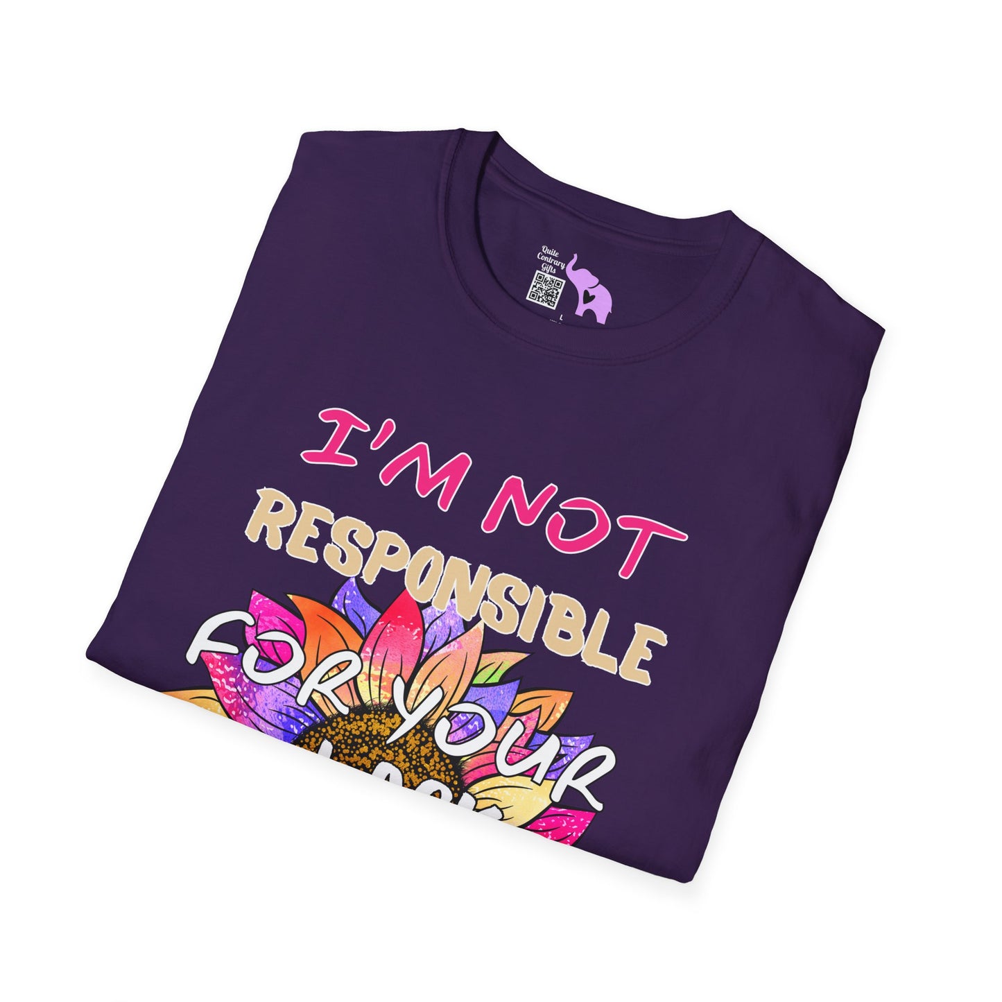 I Am Not Responsible for Your Lack of Knowledge Adult T-shirt