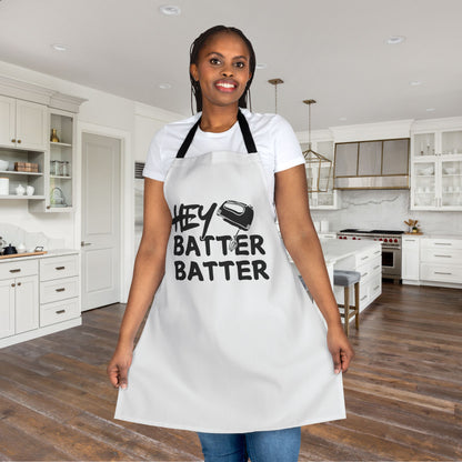 Hey Batter Batter (White) Apron