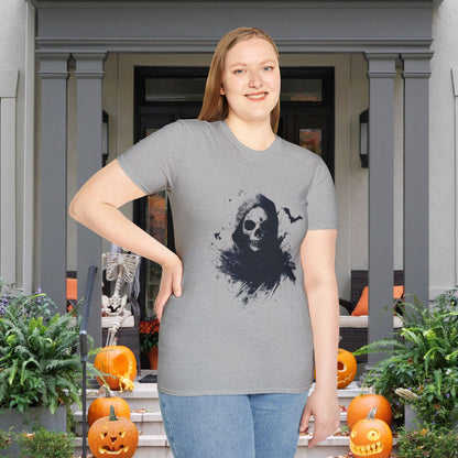 Creepy Death Skull Adult T-shirt