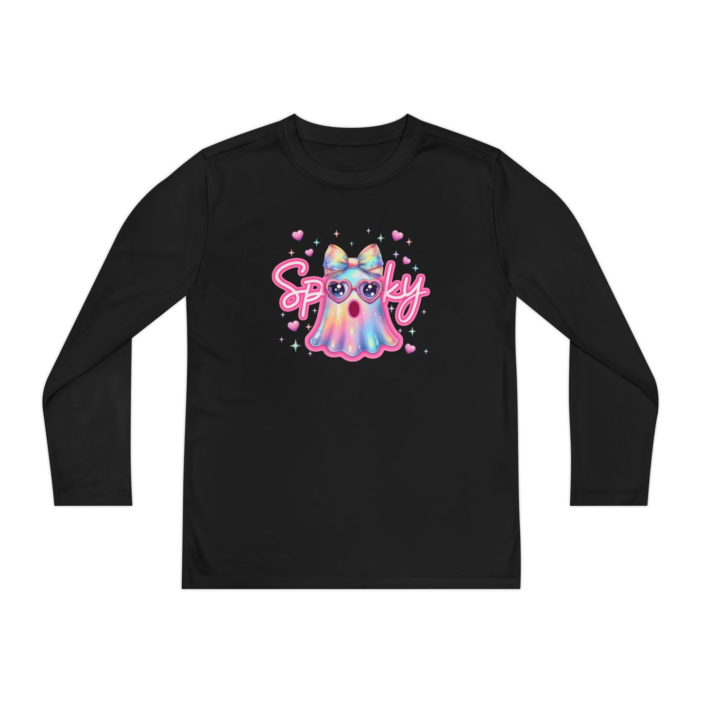 Spooky Pastel Ghost Youth Long Sleeve Tee